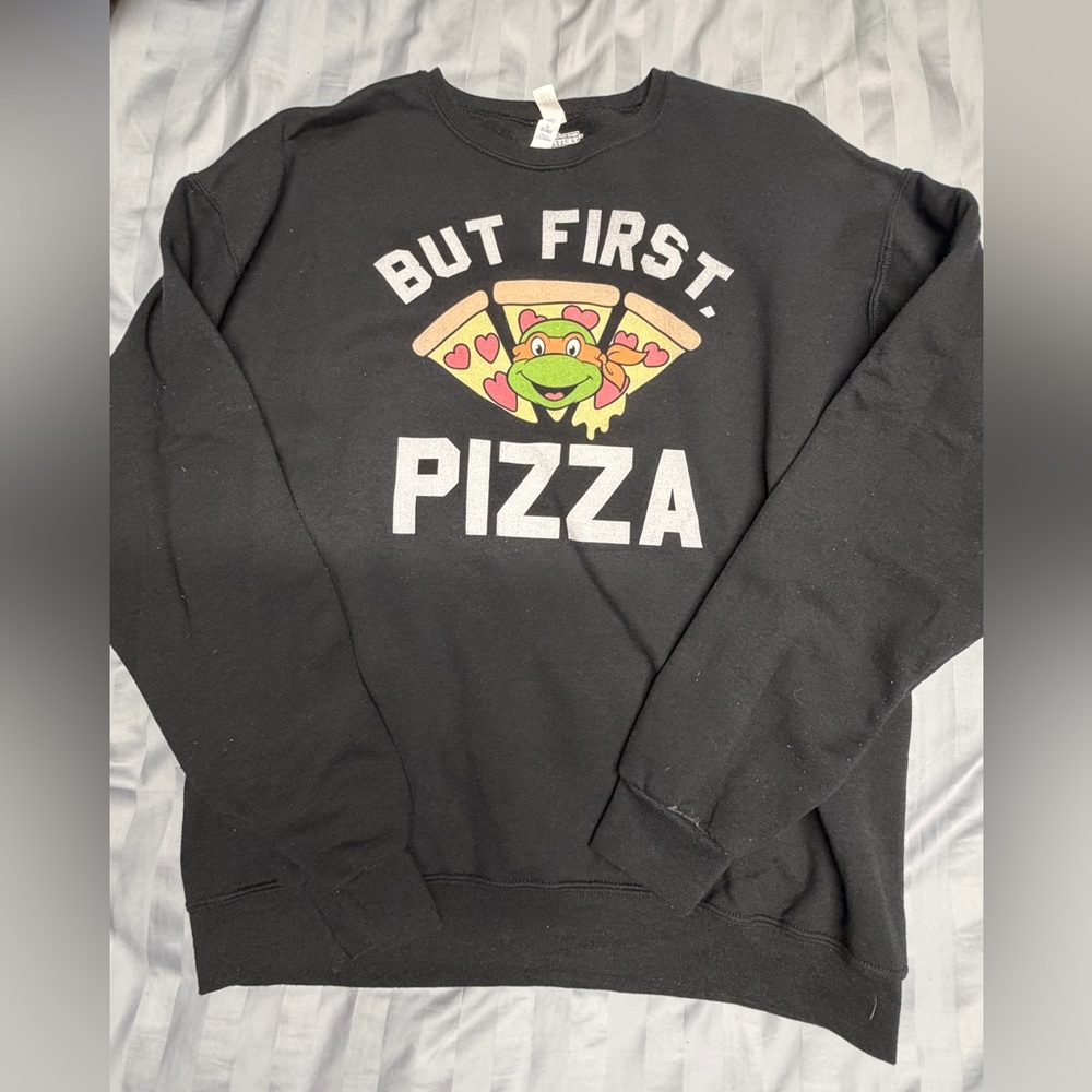 Black Graphic Men's Sweater